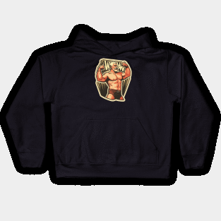 Vintage Wrestling Kids Hoodie